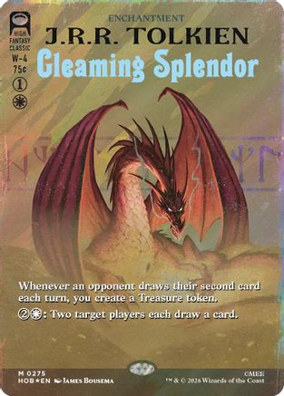 Gleaming Splendor (Borderless) (Surge Foil) (HOB-275) - The Hobbit Foil - Card Brawlers