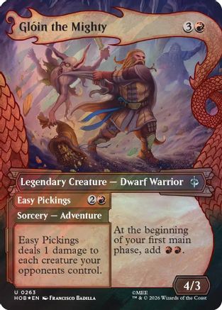 Gloin the Mighty (Showcase) (Surge Foil) (HOB-263) - The Hobbit Foil - Card Brawlers
