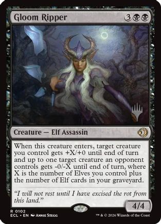 Gloom Ripper (PPECL-102) - Promo Pack: Lorwyn Eclipsed - Card Brawlers