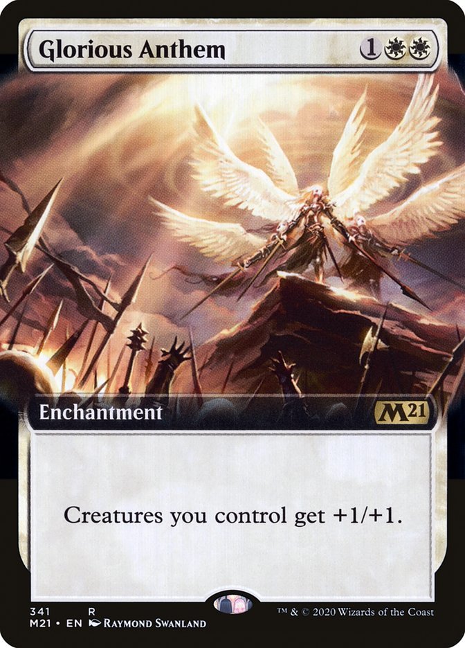 Glorious Anthem (Extended Art) [Core Set 2021] - Card Brawlers