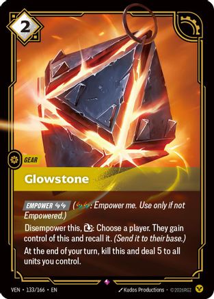 Glowstone (133/166) - Vendetta Foil - Card Brawlers