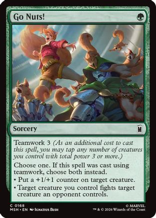 Go Nuts! (MSH-168) - Marvel Super Heroes Foil - Card Brawlers