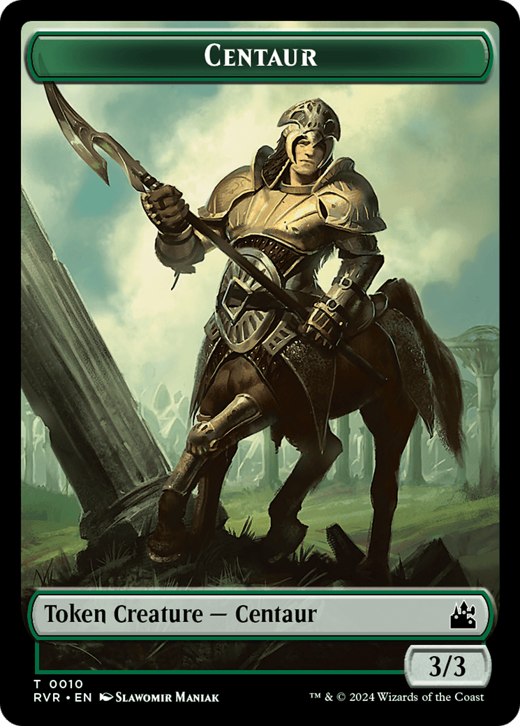 Goblin (0008) // Centaur Double - Sided Token [Ravnica Remastered Tokens] - Card Brawlers