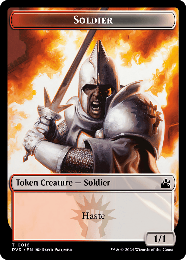 Goblin (0008) // Soldier Double - Sided Token [Ravnica Remastered Tokens] - Card Brawlers