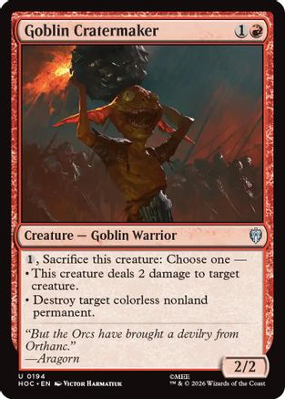 Goblin Cratermaker (HOC-194) - The Hobbit: Eternal-Legal - Card Brawlers