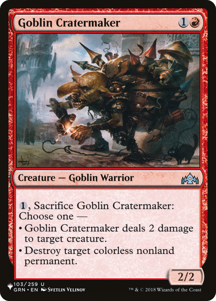 Goblin Cratermaker [The List] - Card Brawlers