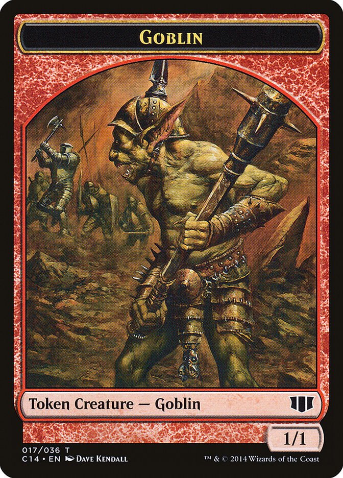 Goblin // Goat Double - Sided Token [Commander 2014 Tokens] - Card Brawlers