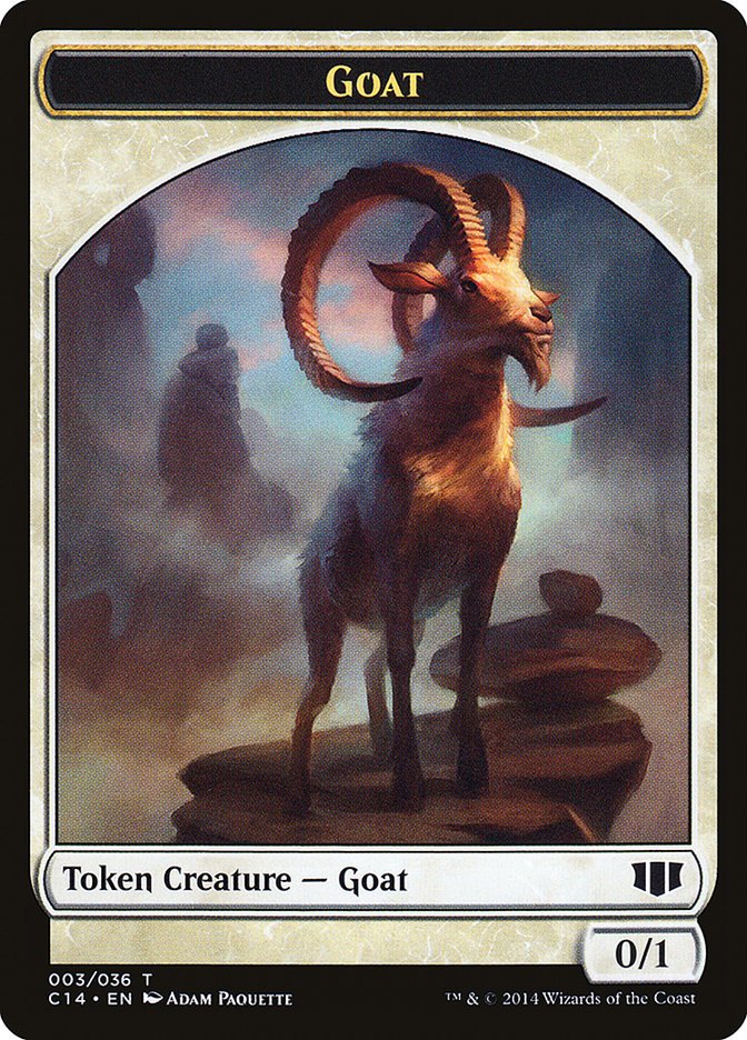 Goblin // Goat Double - Sided Token [Commander 2014 Tokens] - Card Brawlers