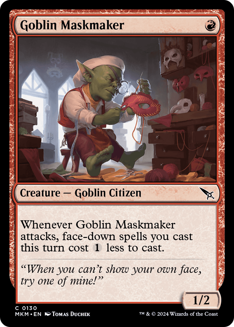 Goblin Maskmaker [Murders at Karlov Manor] - Card Brawlers