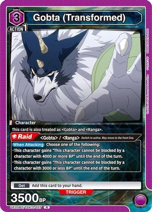 Gobta (Transformed) (UE20BT/TSK-2-027) - UE20BT That Time I Got Reincarnated as a Slime Foil - Card Brawlers