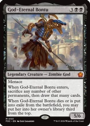 God-Eternal Bontu (FDC-101) - Commander: Foundations - Card Brawlers
