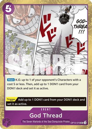God Thread (Pirate Foil) (OP10-079) - Premium Booster -The Best- Vol. 2 Foil - Card Brawlers