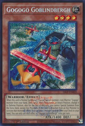 Gogogo Goblindbergh (Emblazoned Secret Rare) (26LP-EN020) - Limited Pack World Championship 2026 1st Edition - Card Brawlers