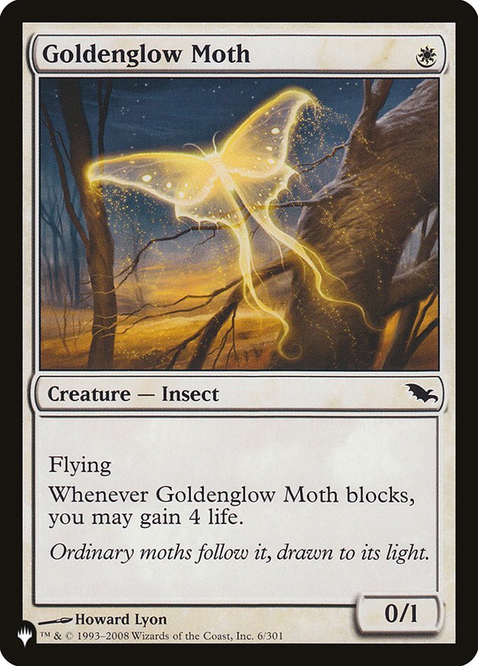 Goldenglow Moth [The List] - Card Brawlers