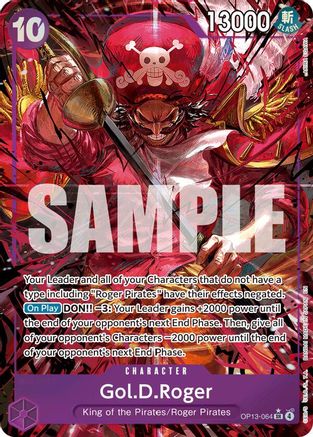 Gol.D.Roger (064) (Alternate Art) (OP13-064) - Carrying On His Will Foil - Card Brawlers