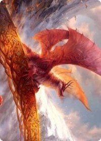 Goldspan Dragon Art Card [Kaldheim Art Series] - Card Brawlers