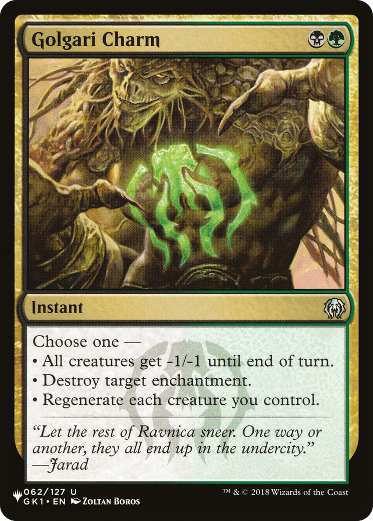 Golgari Charm [The List] - Card Brawlers