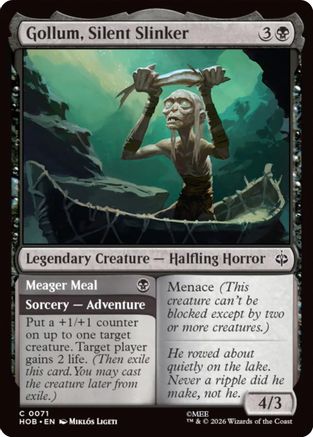Gollum, Silent Slinker (HOB-071) - The Hobbit Foil - Card Brawlers