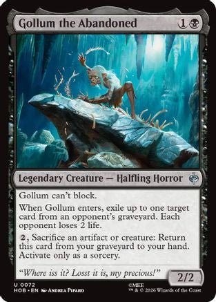Gollum the Abandoned (HOB-072) - The Hobbit Foil - Card Brawlers