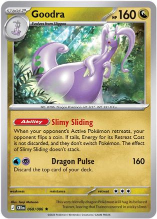 Goodra (068/null) - Reverse Holofoil [ME04 Chaos Rising] - Card Brawlers