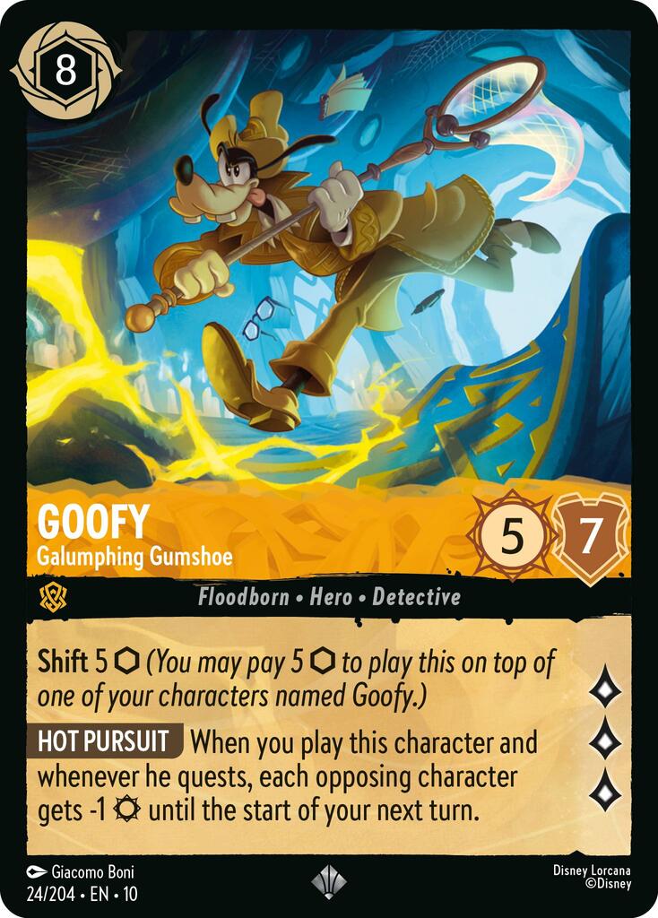 Goofy - Galumphing Gumshoe (24/204) [Whispers in the Well] - Card Brawlers