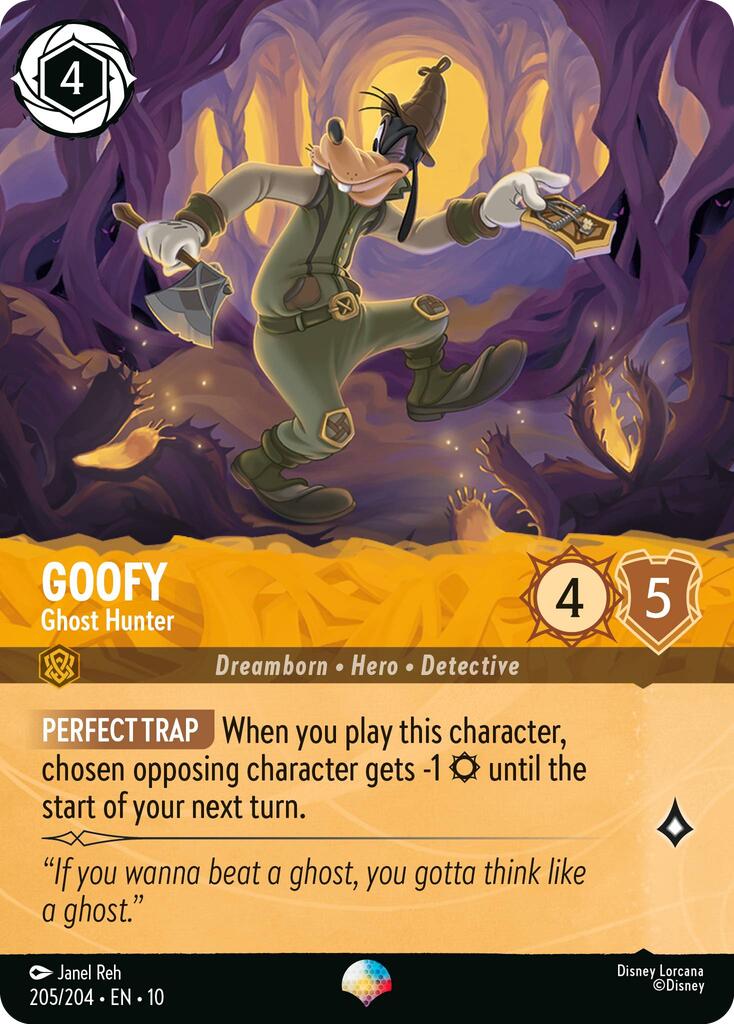 Goofy - Ghost Hunter (Epic) (205/204) [Whispers in the Well] - Card Brawlers