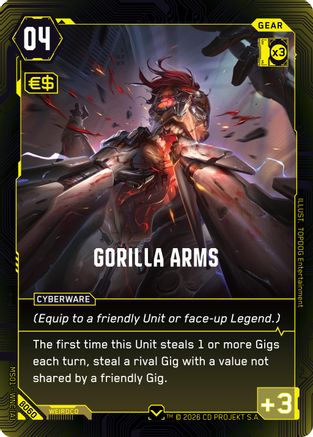 Gorilla Arms (B060) - Welcome to Night City Beta - Card Brawlers
