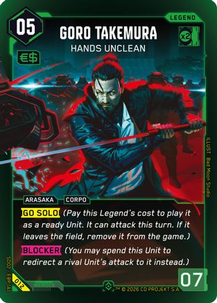 Goro Takemura - Hands Unclean (012) - Embracing Power Retail Starter Deck Foil - Card Brawlers