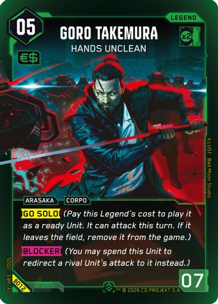 Goro Takemura - Hands Unclean (B012) - Embracing Power Beta Starter Deck Foil - Card Brawlers