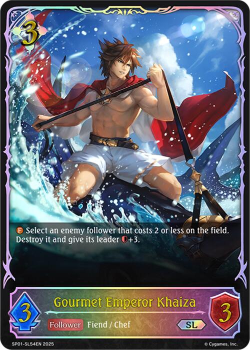 Gourmet Emperor Khaiza (SL) (SP01 - SL54EN) [Seaside Memories] - Card Brawlers