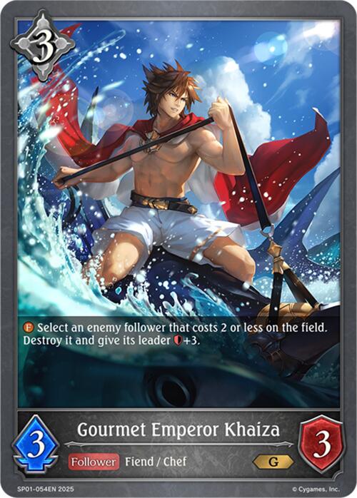 Gourmet Emperor Khaiza (SP01 - 054EN) [Seaside Memories] - Card Brawlers