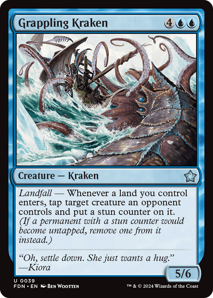 Grappling Kraken [Foundations] - Card Brawlers