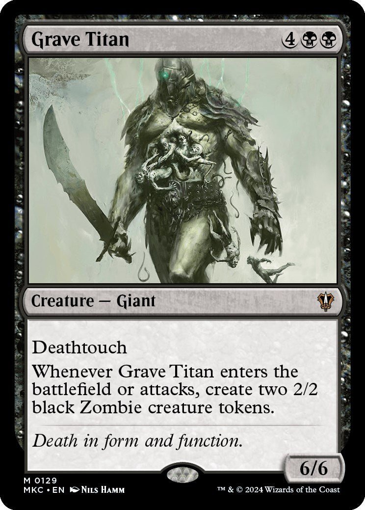 Grave Titan [Murders at Karlov Manor Commander] - Card Brawlers