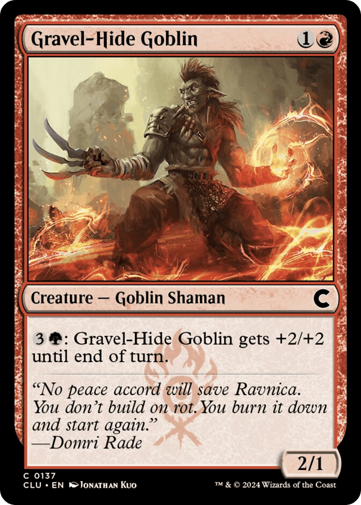 Gravel - Hide Goblin [Ravnica: Clue Edition] - Card Brawlers