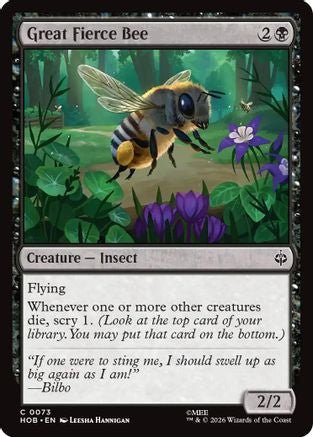 Great Fierce Bee (HOB-073) - The Hobbit - Card Brawlers
