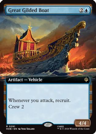 Great Gilded Boat (Extended Art) (HOB-291) - The Hobbit - Card Brawlers