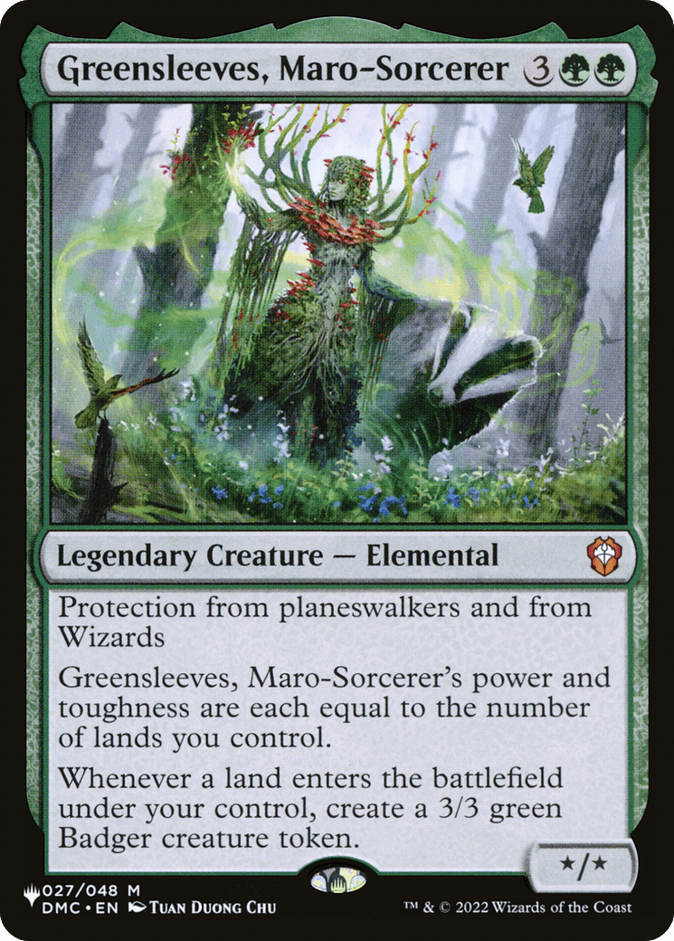 Greensleeves, Maro - Sorcerer [The List] - Card Brawlers