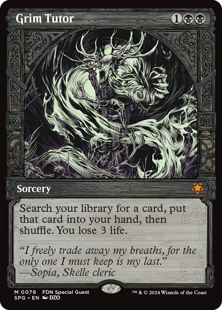 Grim Tutor (Showcase) [Foundations Special Guests] - Card Brawlers