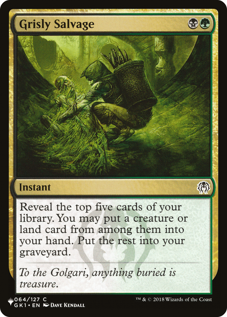 Grisly Salvage [The List] - Card Brawlers