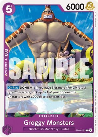 Groggy Monsters (EB04-033) - The Azure Sea's Seven Release Event Cards - Card Brawlers