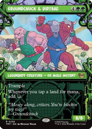 Groundchuck & Dirtbag (Showcase) (TMT-238) - Teenage Mutant Ninja Turtles - Card Brawlers