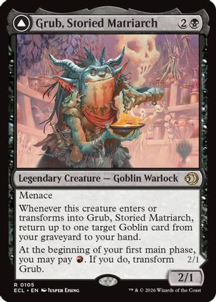 Grub, Storied Matriarch (PPECL-105) - Promo Pack: Lorwyn Eclipsed Foil - Card Brawlers
