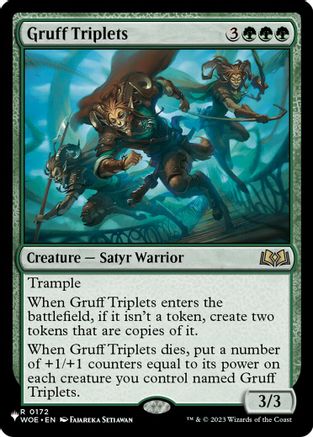 Gruff Triplets (LIST-172) - The List Reprints - Card Brawlers