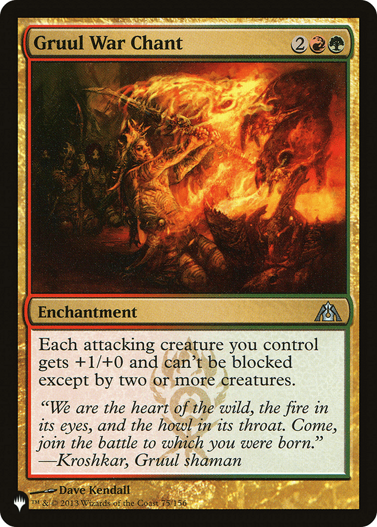 Gruul War Chant [The List] - Card Brawlers