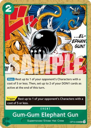 Gum-Gum Elephant Gun (OP13-038) - Carrying On His Will - Card Brawlers