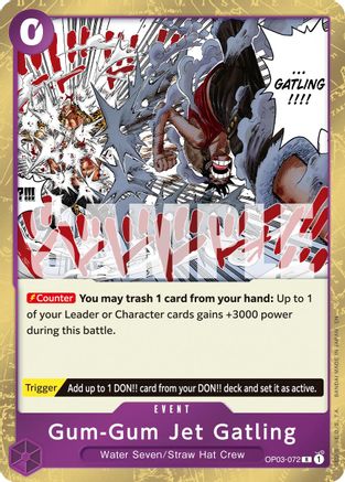 Gum-Gum Jet Gatling (Reprint) (OP03-072) - Premium Booster -The Best- Vol. 2 Foil - Card Brawlers
