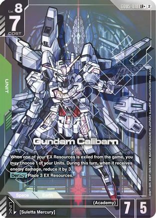 Gundam Calibarn (LR+) (GD05-018) - Freedom Ascension Holofoil - Card Brawlers