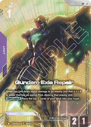 Gundam Exia Repair (LR+) (GD05-050) - Freedom Ascension Holofoil - Card Brawlers