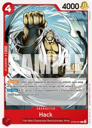 Hack (ST35-001) - Starter Deck 35: RED/BLACK Sabo - Card Brawlers