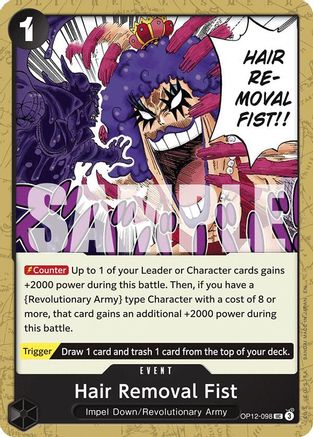 Hair Removal Fist (OP12-098) - Legacy of the Master - Card Brawlers